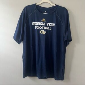 Georgia Tech Football Blue Adidas Shirt